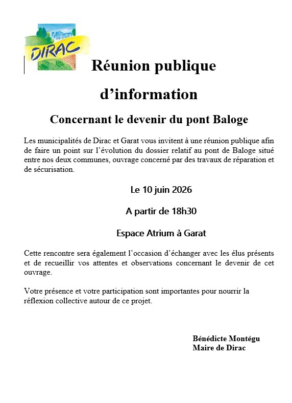 info pont de baloge